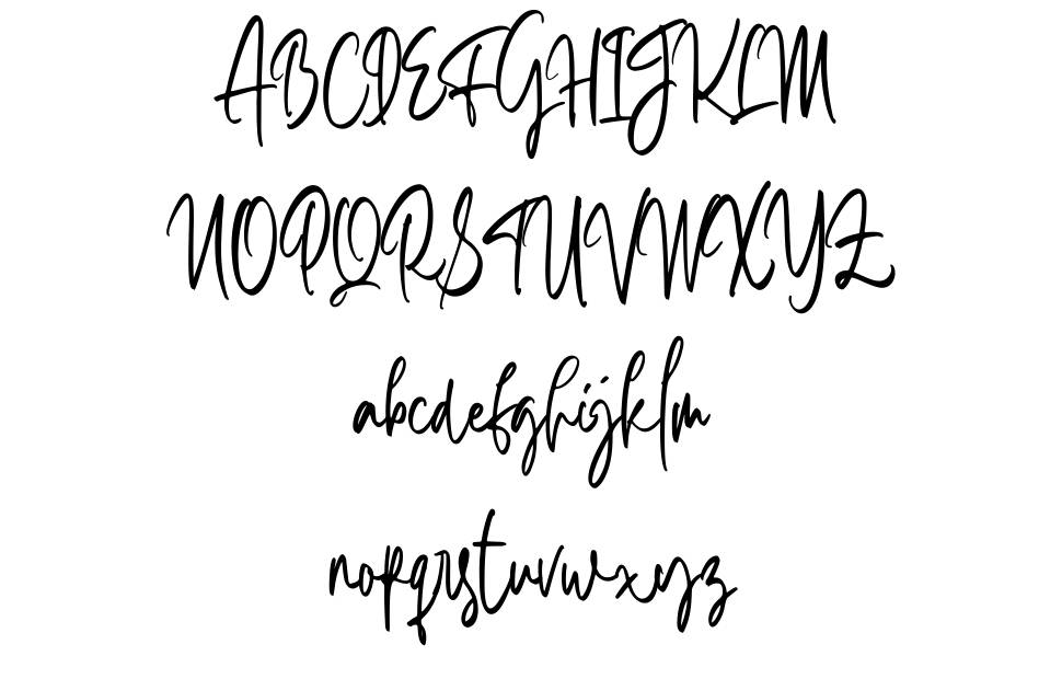 Aesslhine font specimens