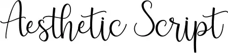 Aesthetic Script schriftart