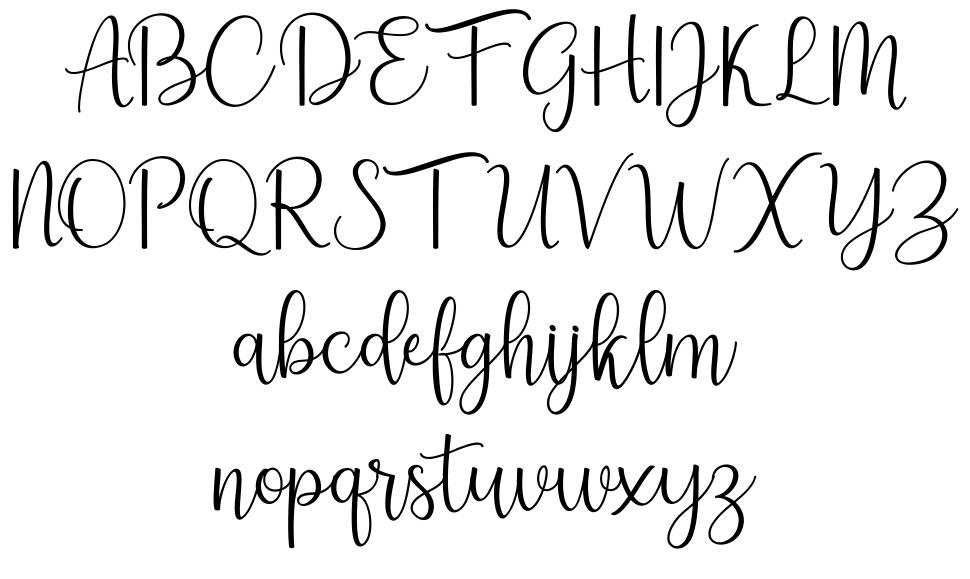 Aesthetic Script font