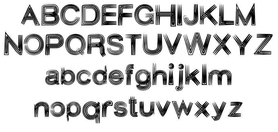 Aesthetica font specimens