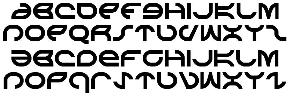 Aetherfox font specimens