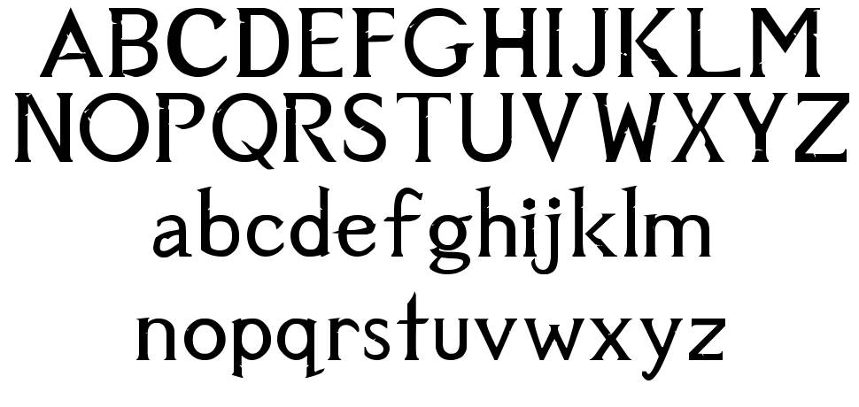 Aetherius font Örnekler