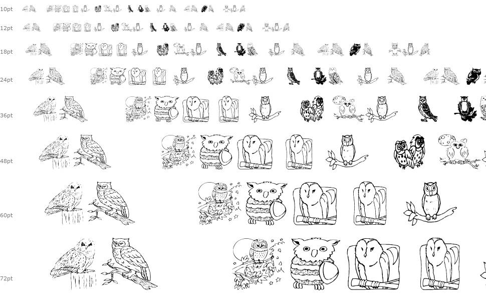 AEZ Owls for Traci font Şelale