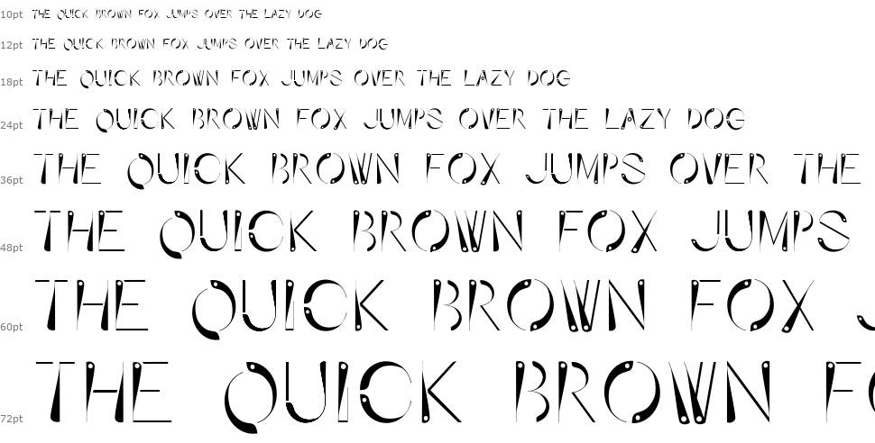 Affixed font Waterfall