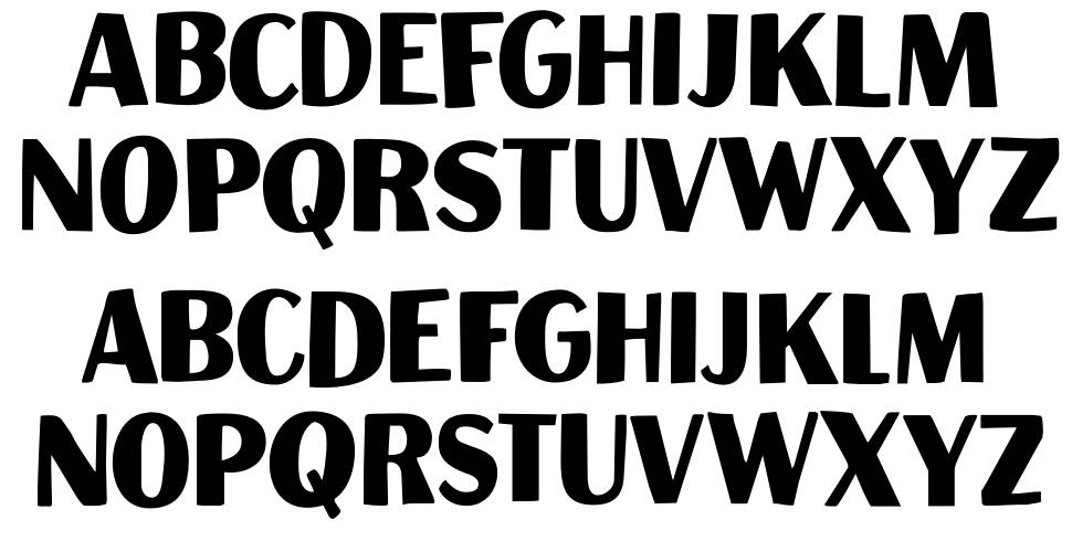 Aficionado font specimens