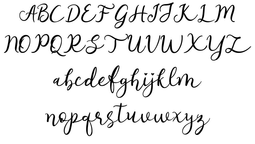 Afnolyca フォント 標本