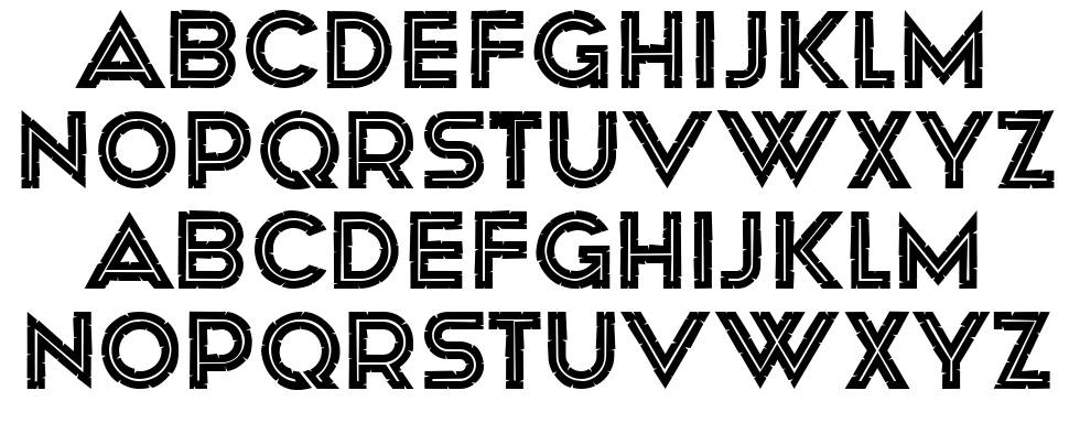 Africa font Örnekler