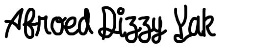 Afroed Dizzy Yak font