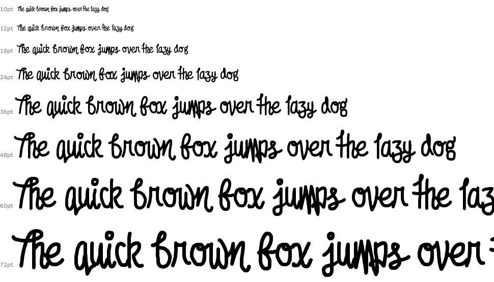 Afroed Dizzy Yak font Waterfall