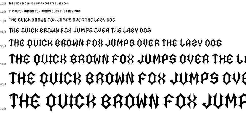 Afterlife font Waterfall