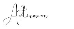 Aftermoon font