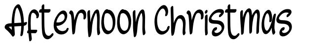 Afternoon Christmas font
