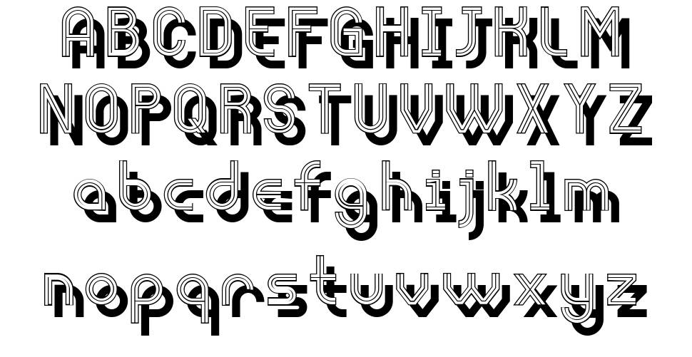 Afterparty font specimens
