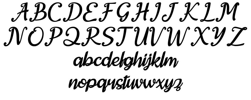 Agartha font Örnekler