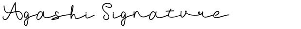 Agashi Signature
