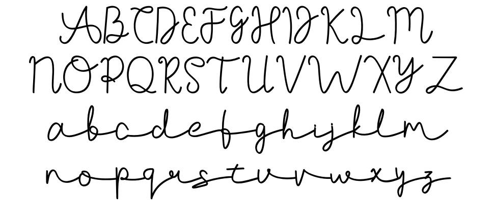 Agashi Signature 字形 标本