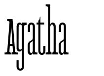 Agatha font
