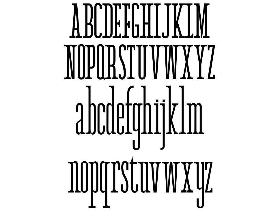 Agatha 字形 标本