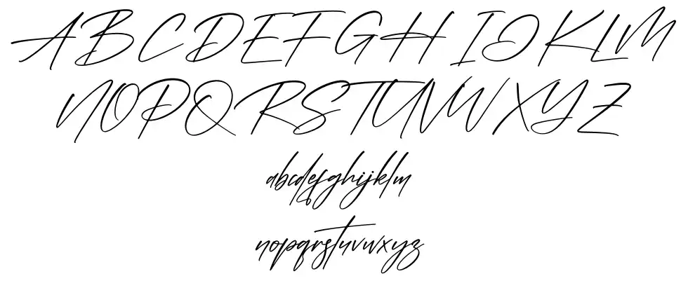 Agatha Paterson font Örnekler