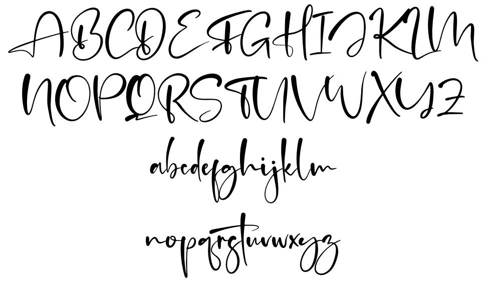 Agatha Putri font specimens