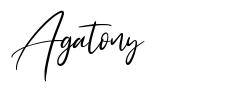 Agatony font