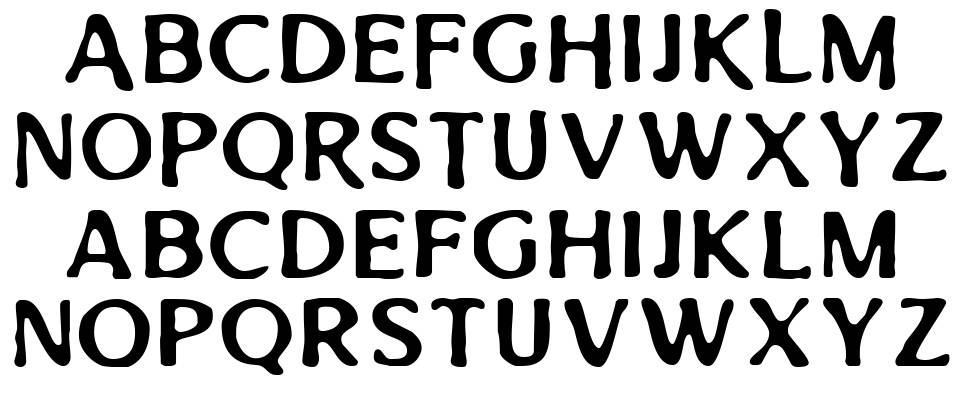 Aged Machine font Örnekler