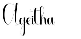 Ageitha font