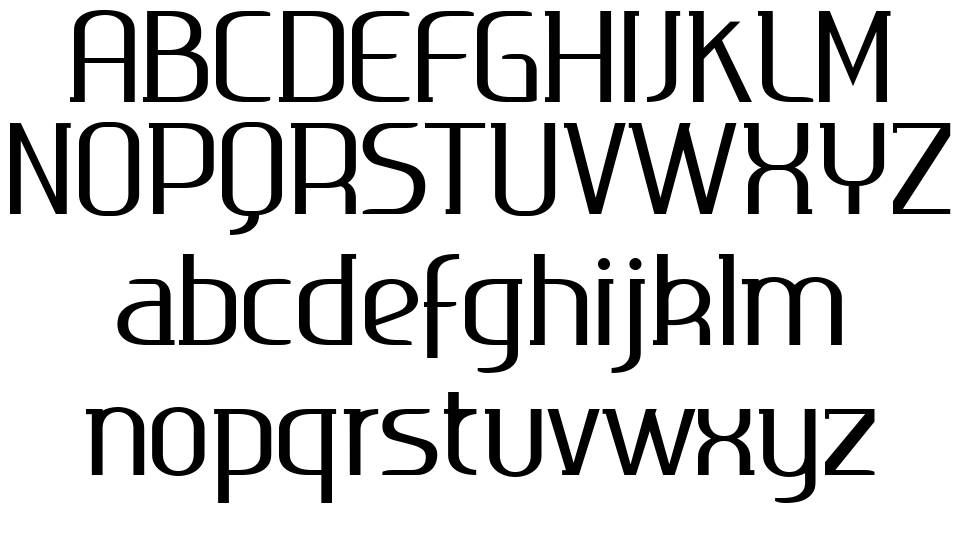 Ageone Serif 字形 标本