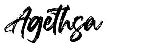 Agethsa font