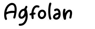 Agfolan 字形