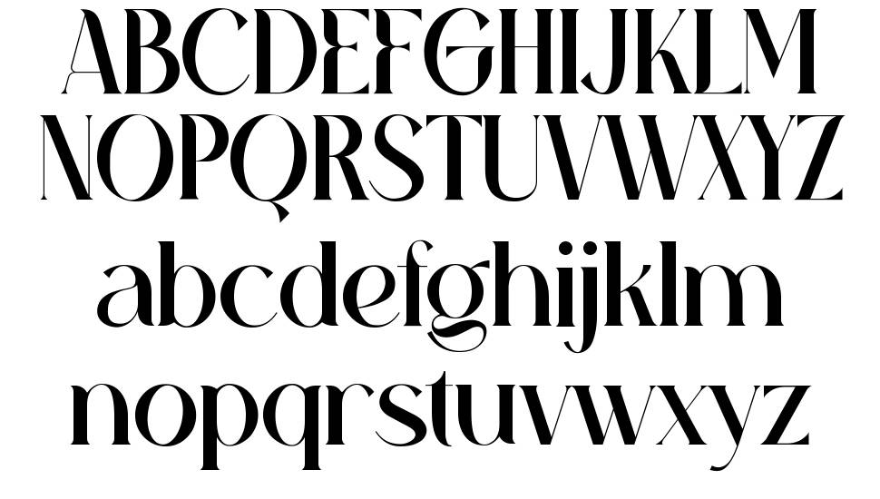 Aghita font Örnekler