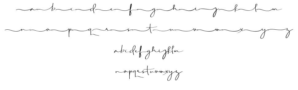 Aghnesta Signature font specimens