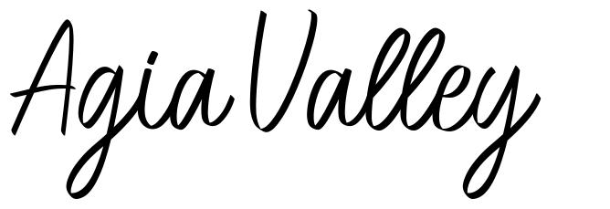 Agia Valley czcionkę