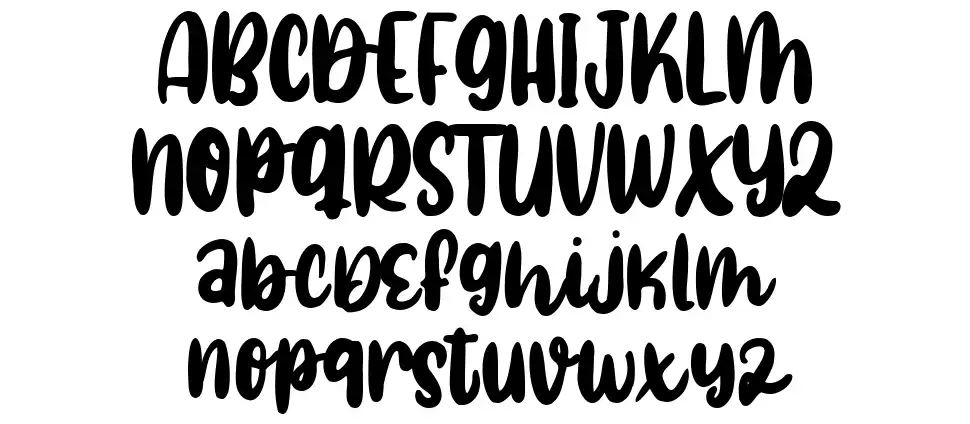 Agile Sloth font specimens