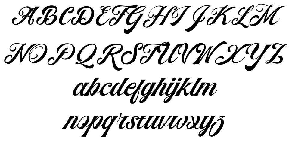 Agradian font specimens