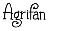 Agrifan шрифт