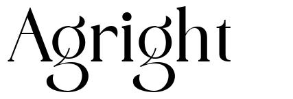 Agright font