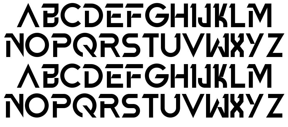 Agrozza font specimens