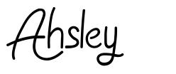 Ahsley шрифт