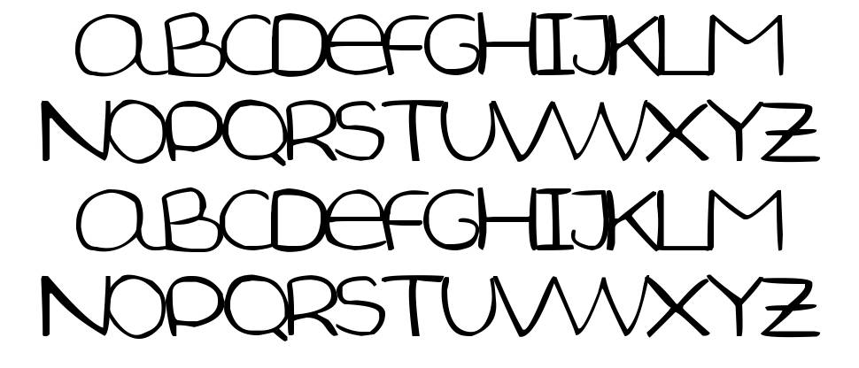 Aida Scrap Small Size font specimens