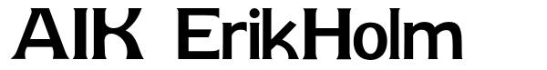 AIK ErikHolm font