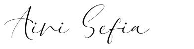 Aini Sefia шрифт