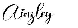 Ainsley font