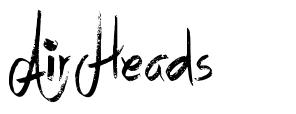 Air Heads font