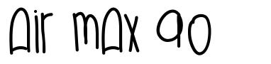 Air Max 90 шрифт