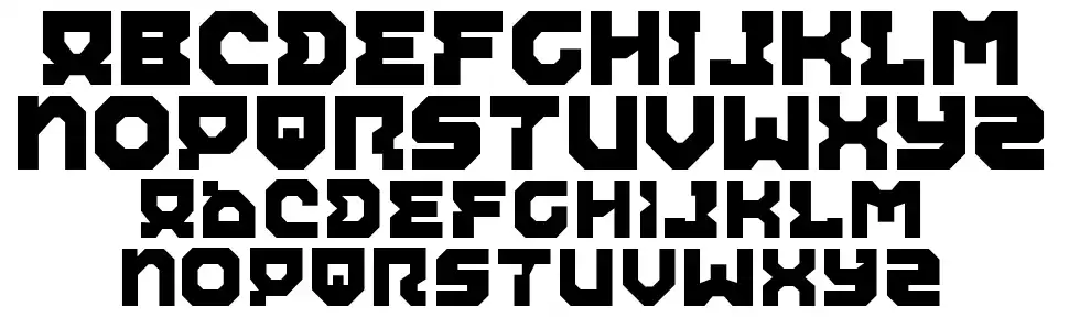 Airacobra font specimens