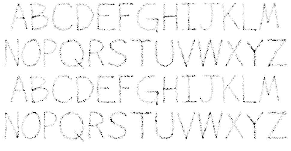 Airbrush font specimens