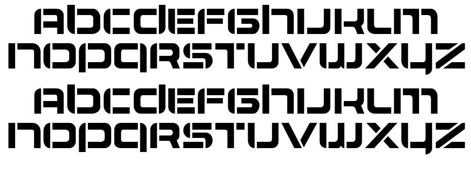 Airlock font specimens