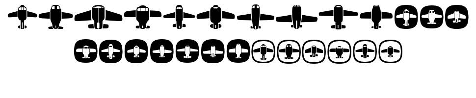Airplanes font