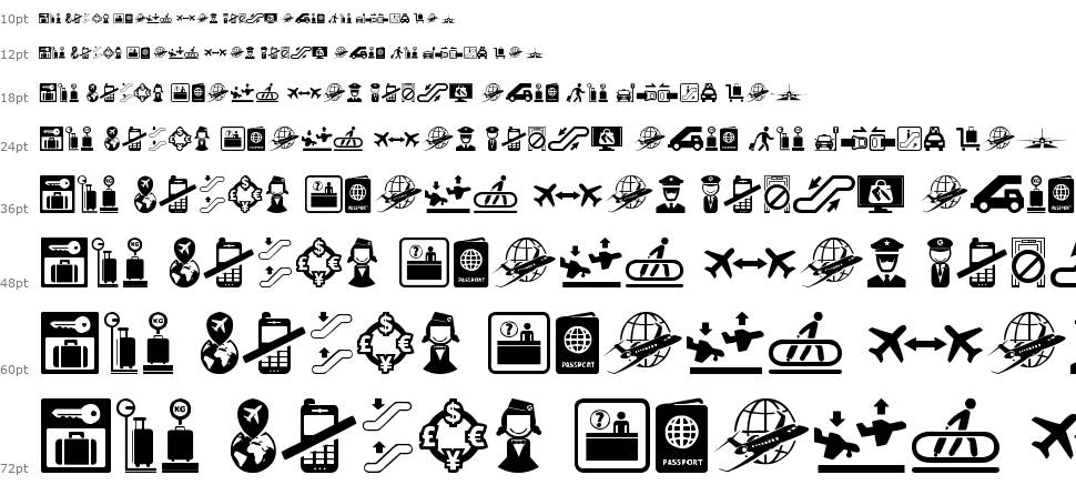 Airport Icons font Şelale